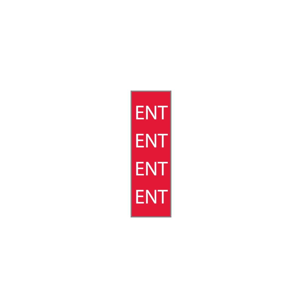PUNAINEN/VALKOINEN "ENT"