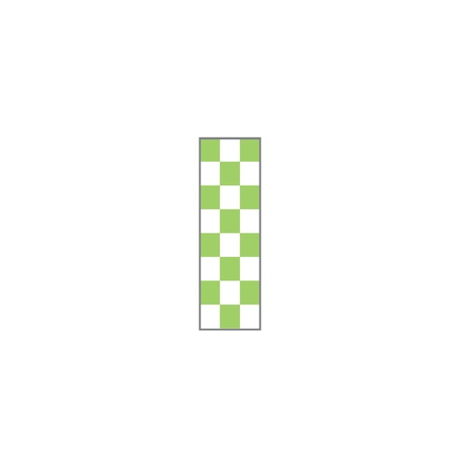 [721-T2200113] VALKOINEN/LIME VIHREÄ RUUDUT