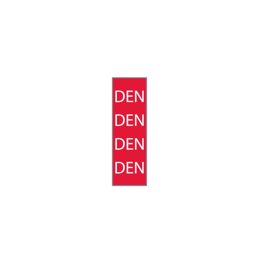 [721-T603-04] PUNAINEN/VALKOINEN DEN