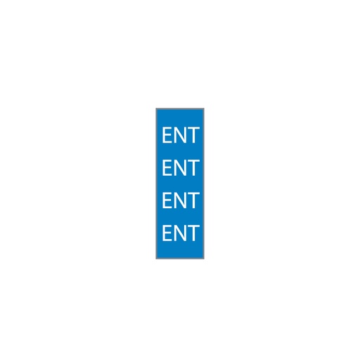 [721-T604-02] SININEN/VALKOINEN "ENT"
