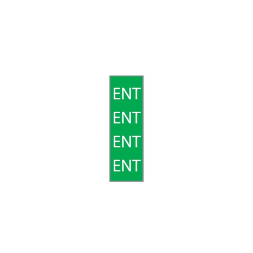 [721-T604-03] VIHREÄ/VALKOINEN "ENT"