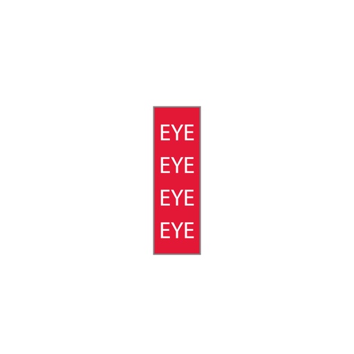 [721-T605-04] PUNAINEN/VALKOINEN EYE